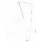 Plymor Clear Acrylic Book Easel with 1.875" Ledge With Lip, 8.25" W x 8" D x 10.75" H